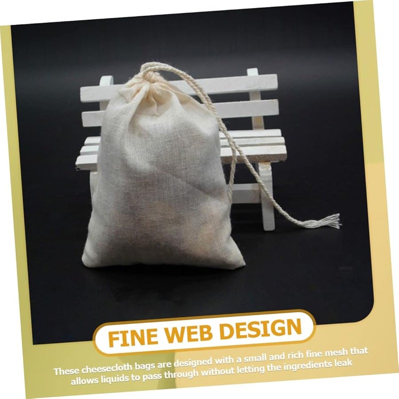 STOBAZA 100 Micron Fine Mesh Filter Bag Drawstring Strainer for Cooking Tea and Medicine - Image 4